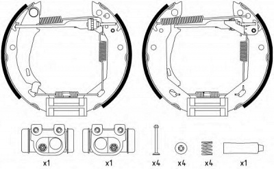 HELLA PAGID 8db355003881 -  Комплект тормозных колодок